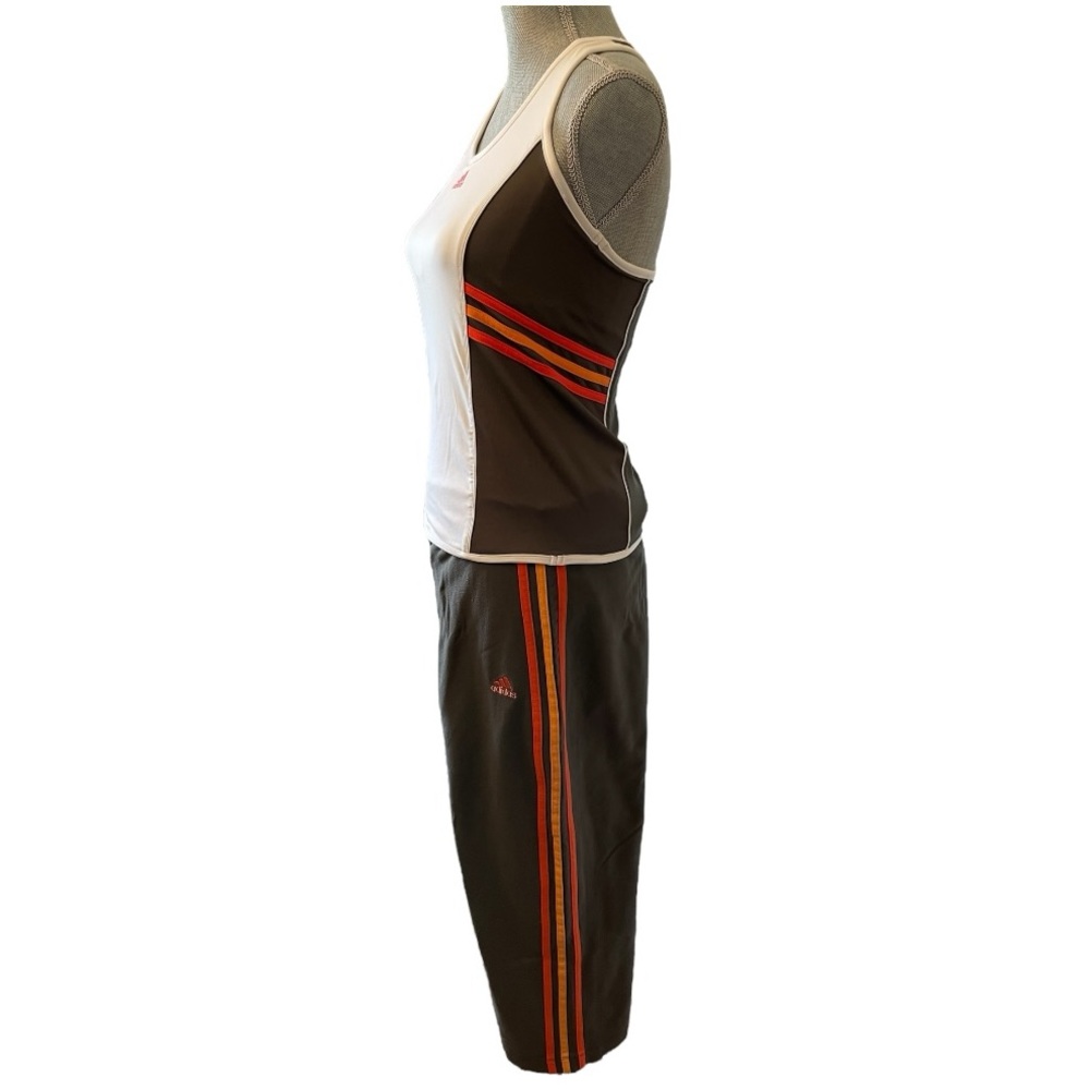 ADIDAS workout set including wide leg crop pants Size Medium